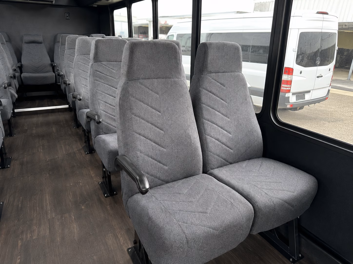santa clarita 18 passenger minibus inside
