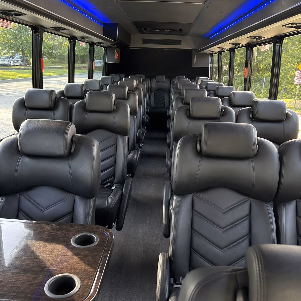 santa clarita 25 passenger minibus inside