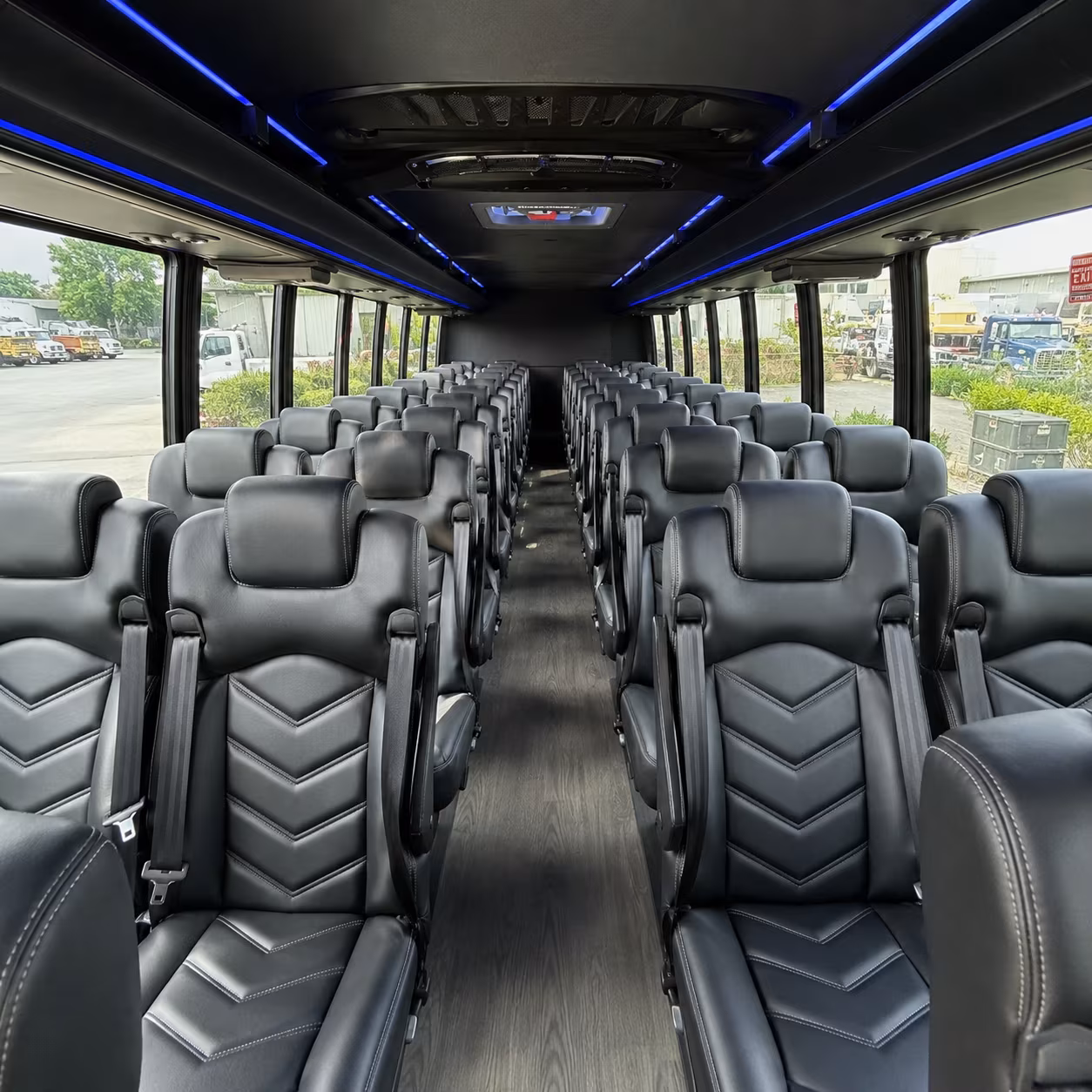 santa clarita 28 passenger minibus inside