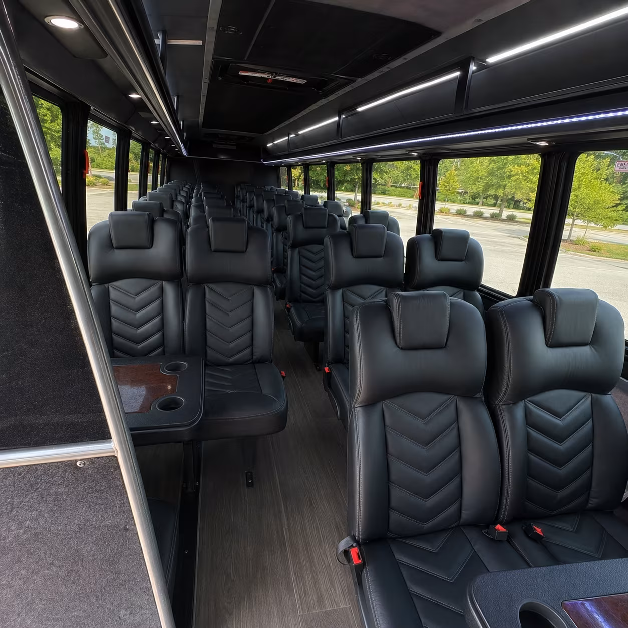 santa clarita 30 passenger minibus inside