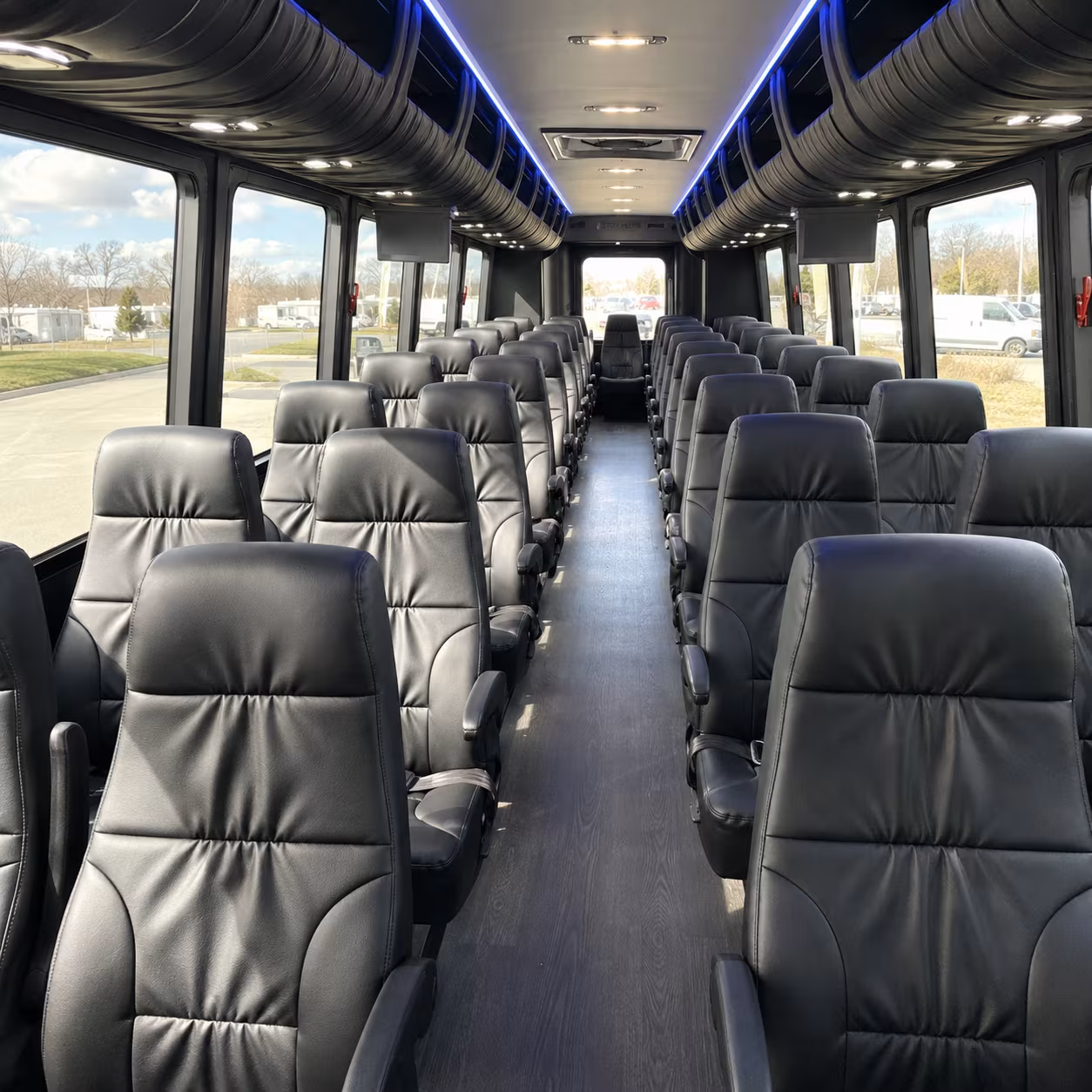 santa clarita 35 passenger minibus inside