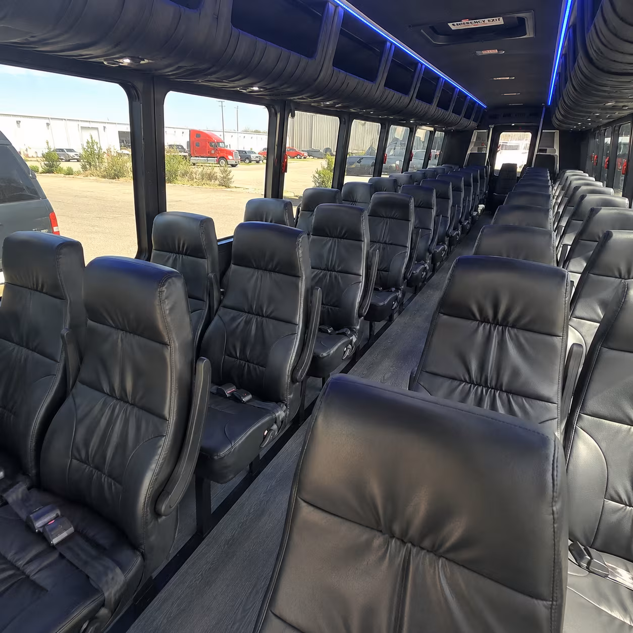 santa clarita 35 passenger minibus interior