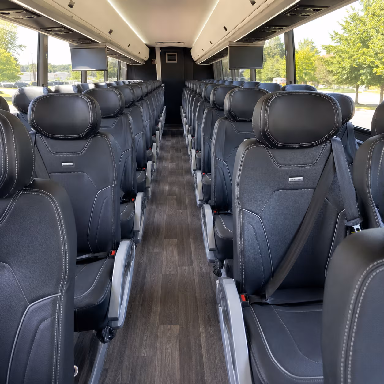 santa clarita 56 passenger charter bus interior