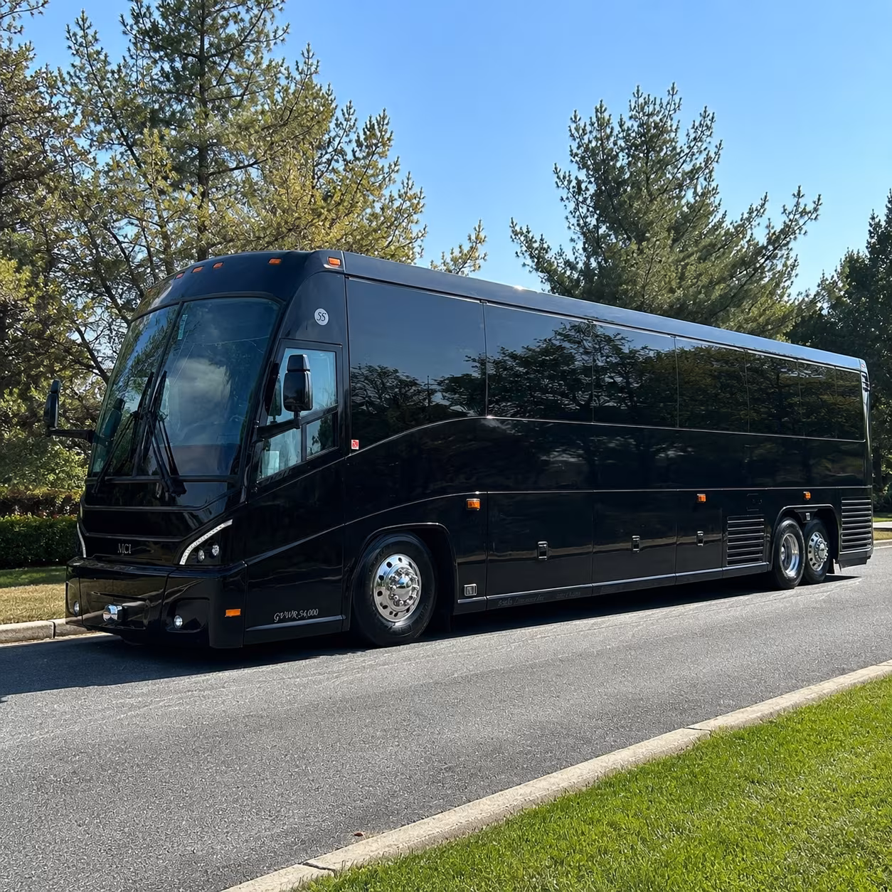 santa clarita 56 passenger charter bus