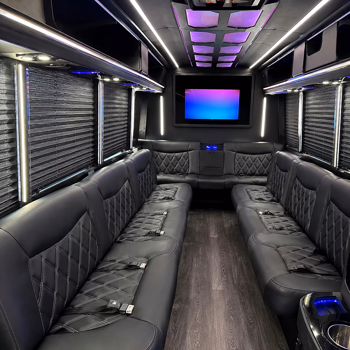 santa clarita party bus inside