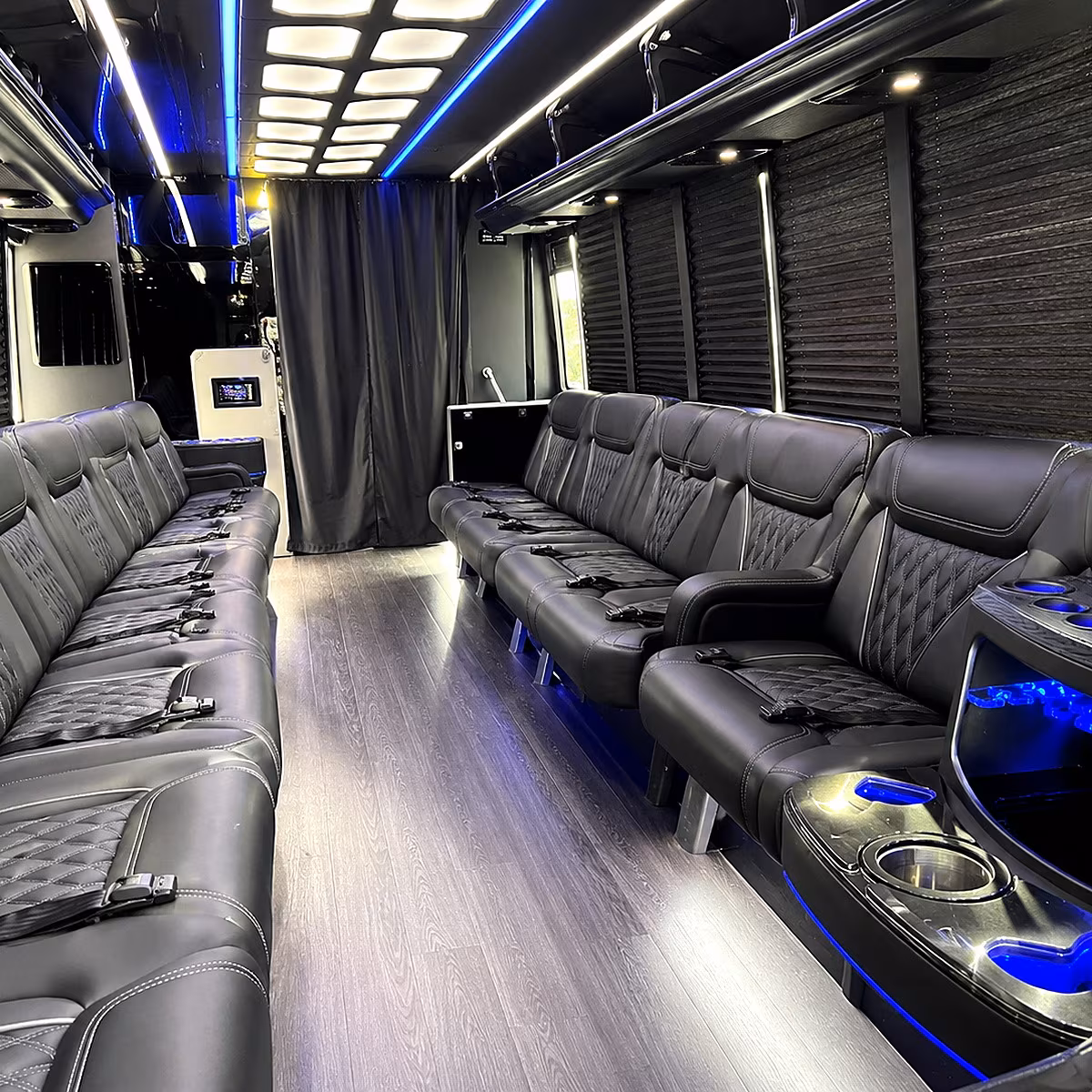 santa clarita party bus rentals inside