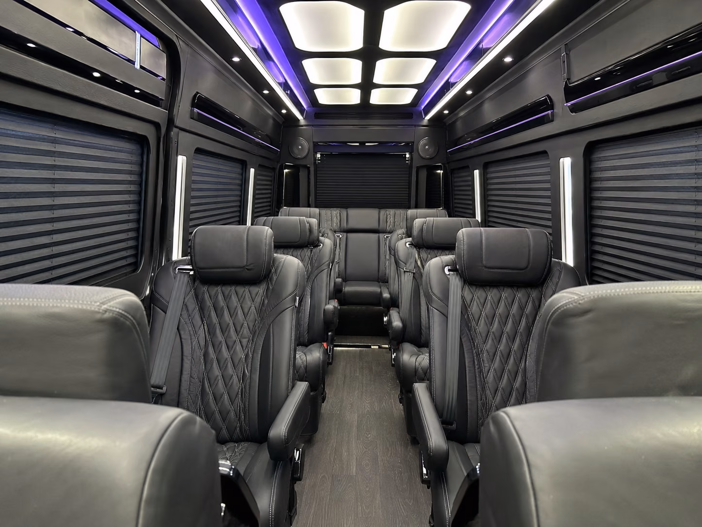 santa clarita wedding transportation onboard seating